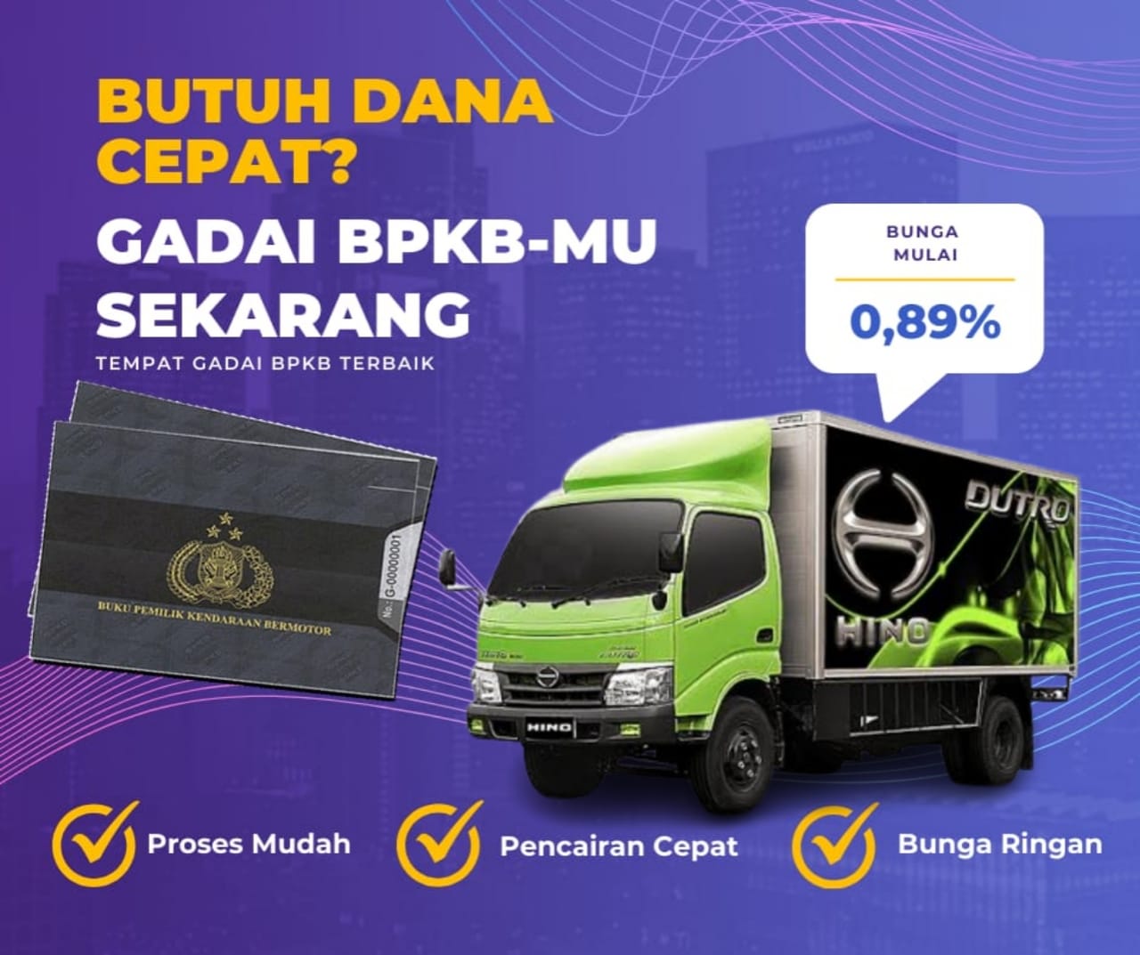 Kredit Jaminan Bpkb Mobil Truck Hino Dutro Dapat Dana Berapa? Seperti Ini Simulasinya
